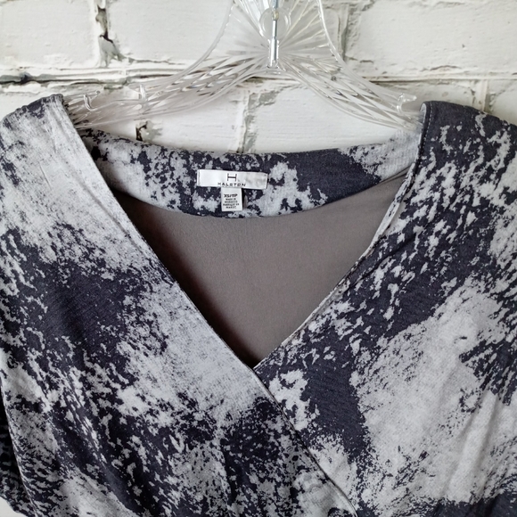 H by HALSTON Womens Multicolor Short Sleeve Dress - Picture 8 of 10